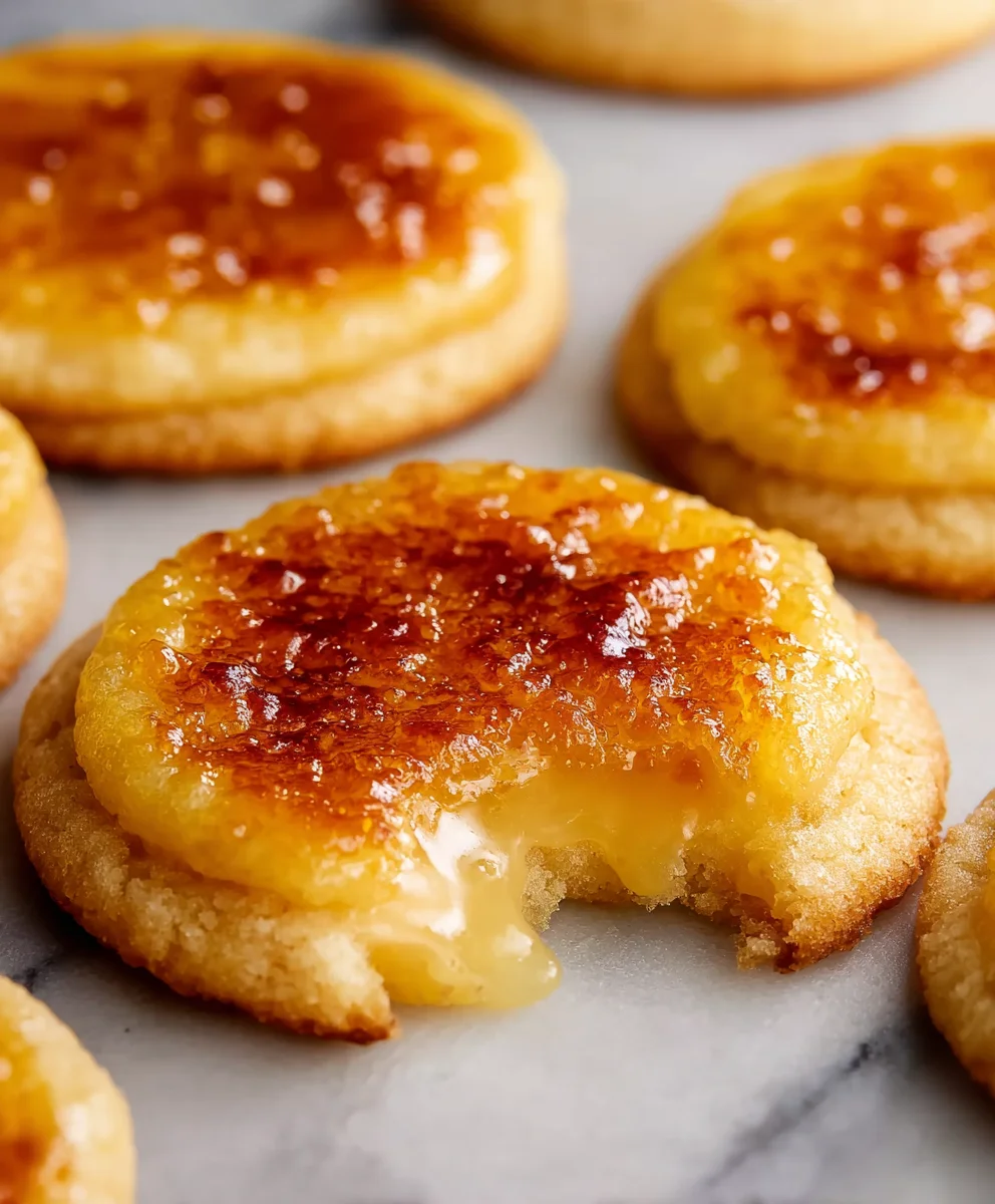 Lemon Creme Brulee Cookies-Sweet Creamy Dessert Bites