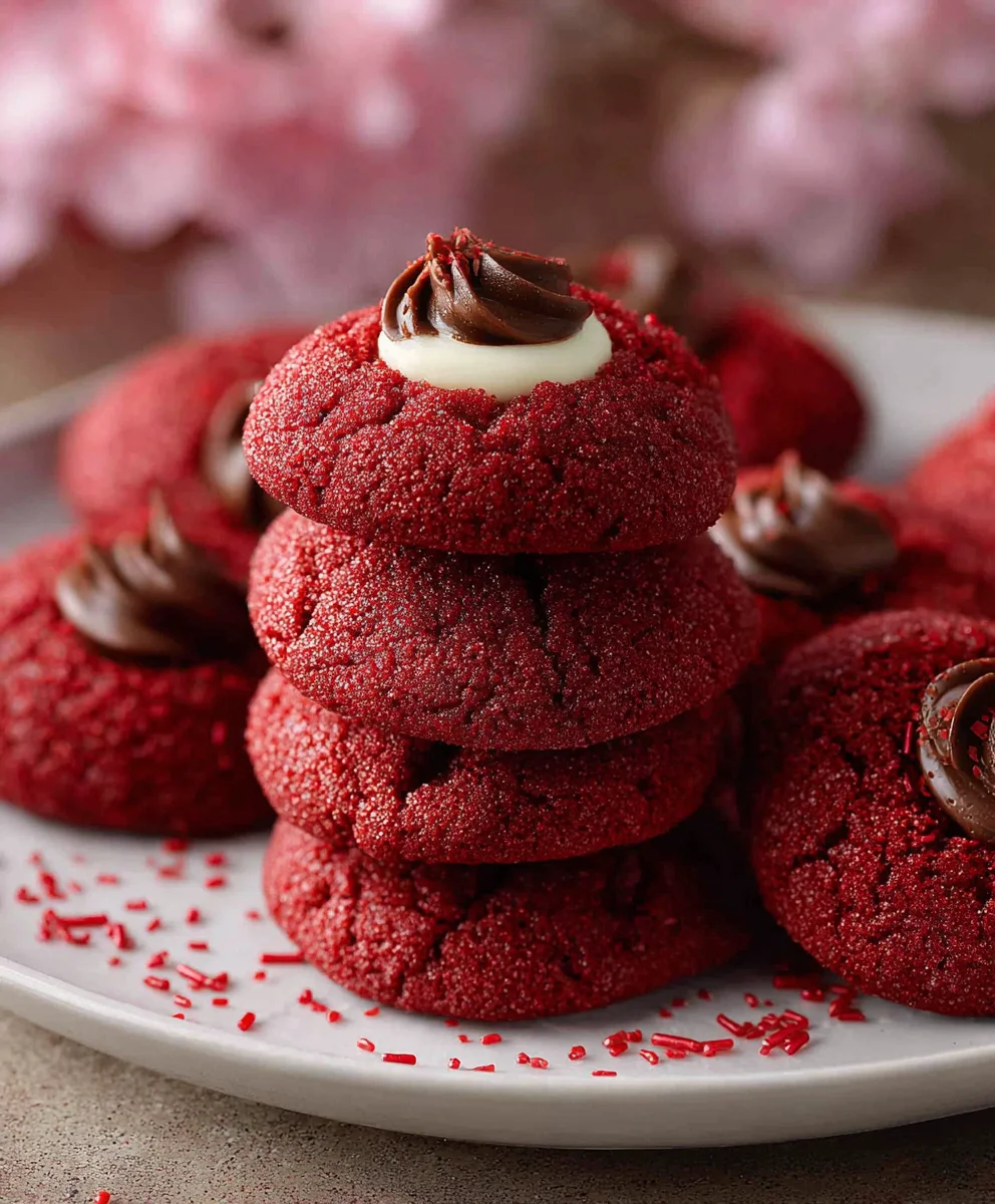 Hershey's Red Velvet Blossoms Easy Festive Cookie Recipe