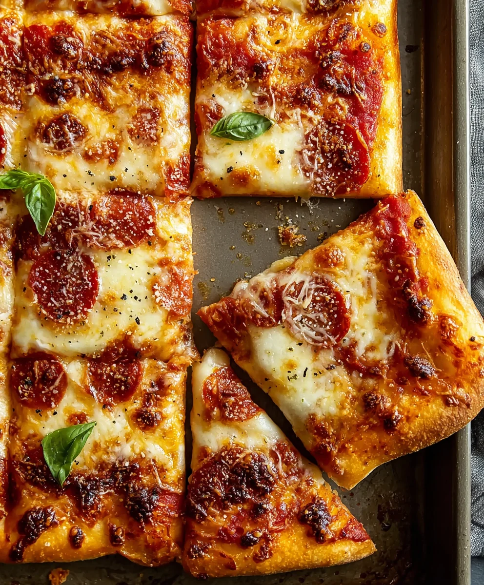 Sheet Pan Pizza Easy Homemade Dough Recipe
