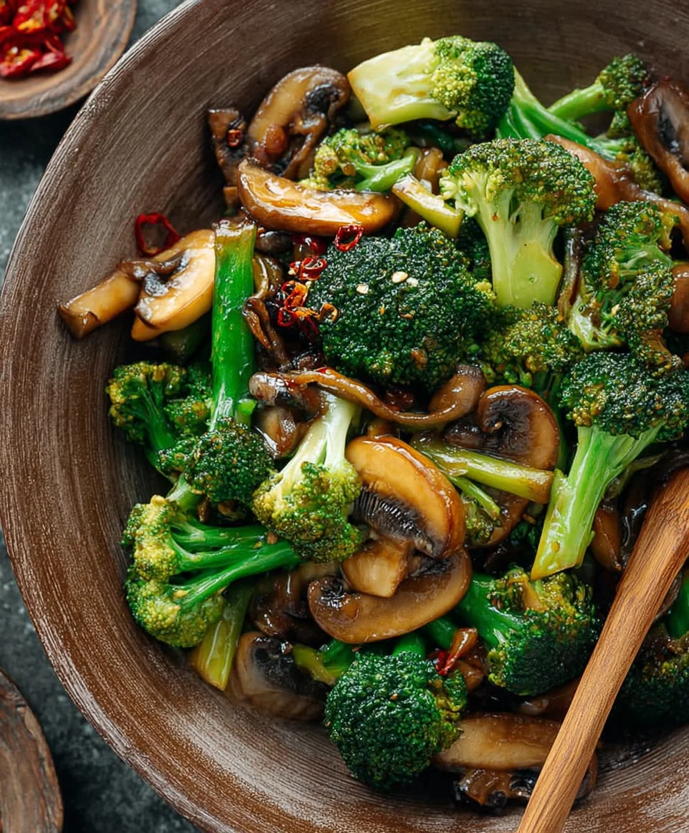 Quick Broccoli Mushroom Beef Stir Fry - Easy Dinner