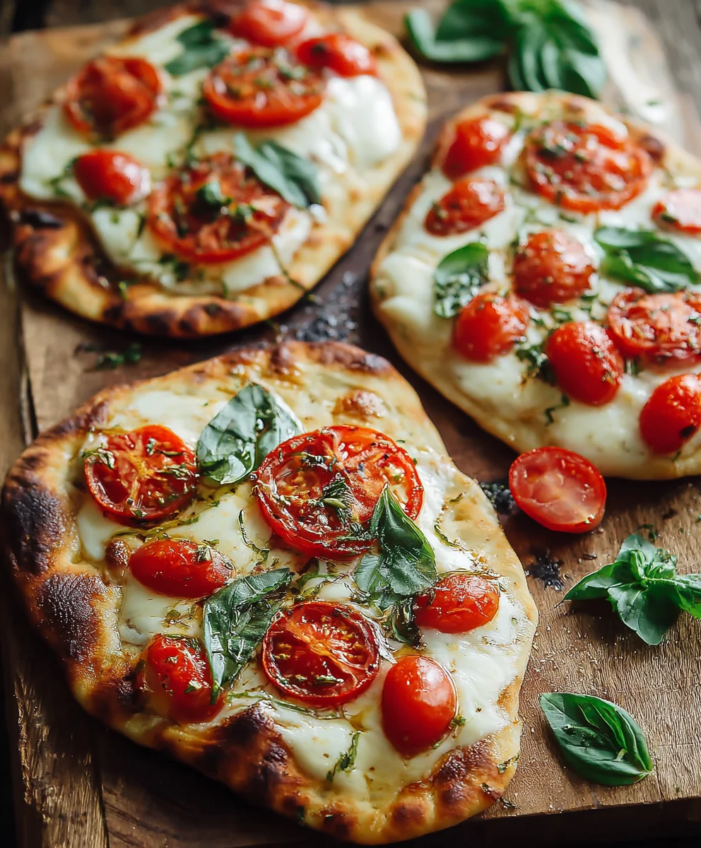 Easy Caprese Naan Pizza Recipe Quick Lunch or Dinner