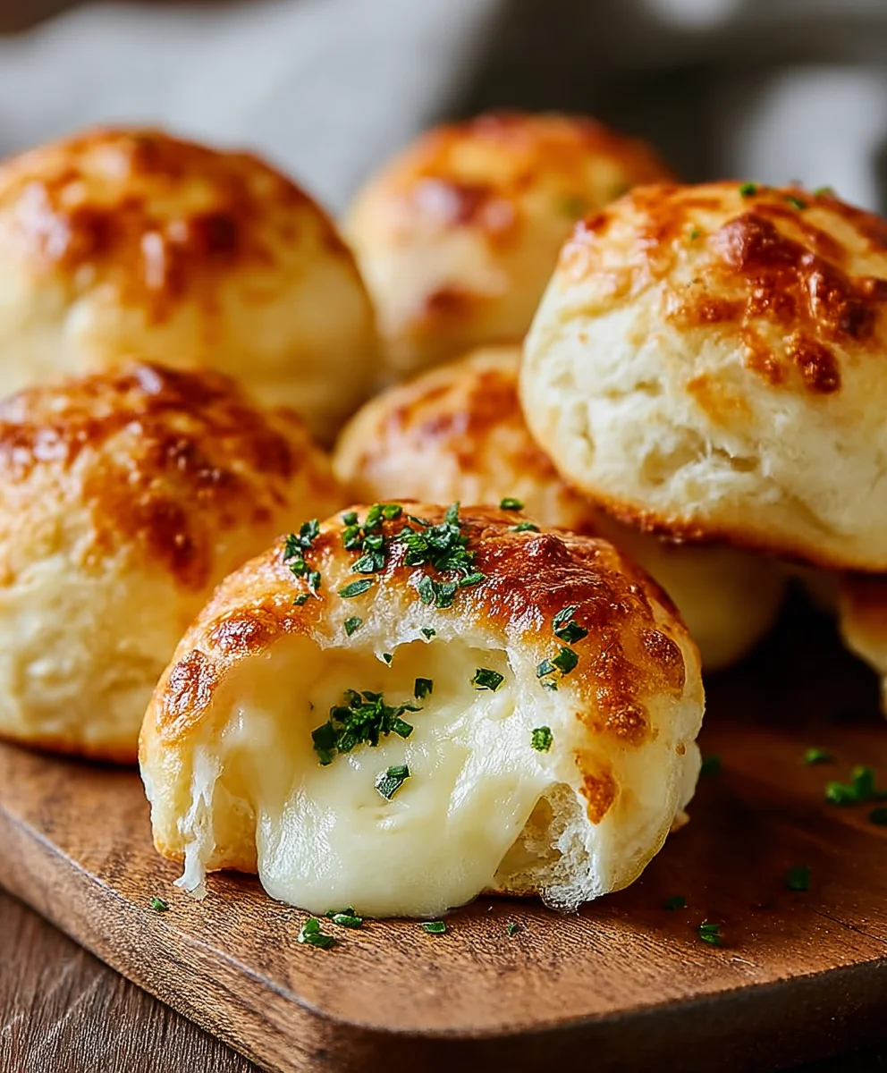 Gooey Mozzarella Biscuit Bombs-Cheesy Bites