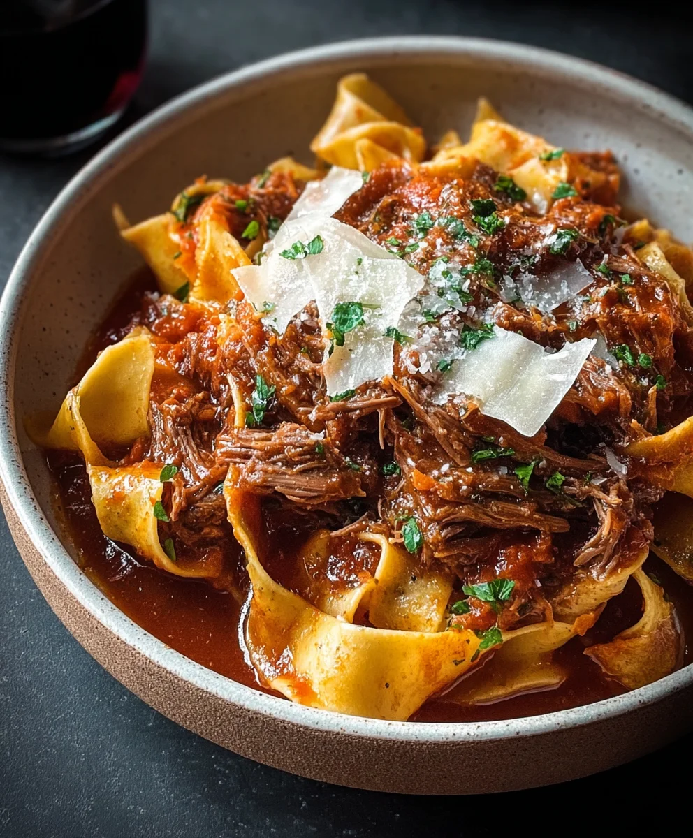 Easy Slow Cooker Beef Ragu - Flavorful & Simple