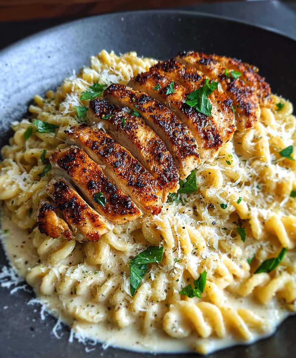 Creamy Chicken Garlic Parmesan Pasta Recipe