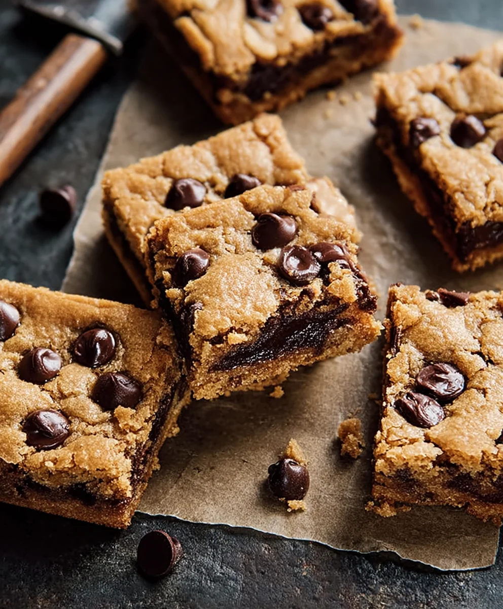 Chewy Chocolate Chip Cookie Bars-Best Easy Recipe