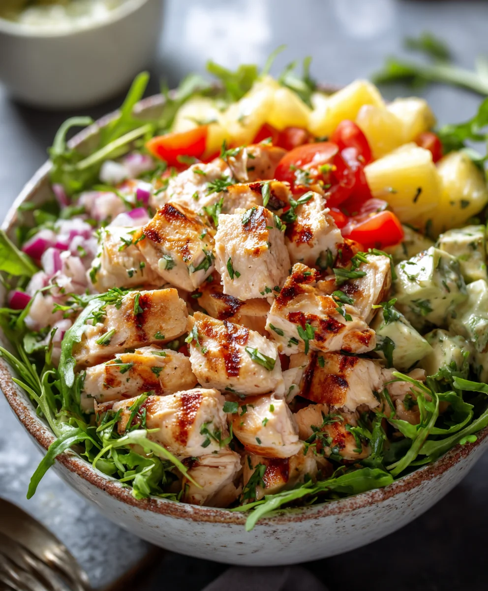 Hawaiian Chicken Salad - Gluten Free Whole Health