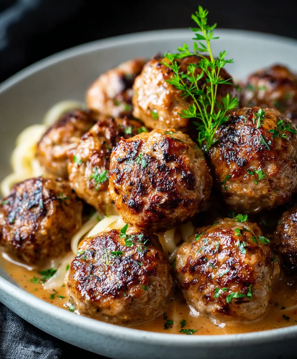 Beef Apple Meatballs Easy Flavorful Recipe