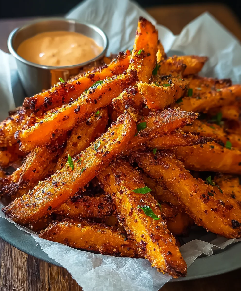 Crispy Oven Baked Sweet Potato Fries-Easy Healthy Treat