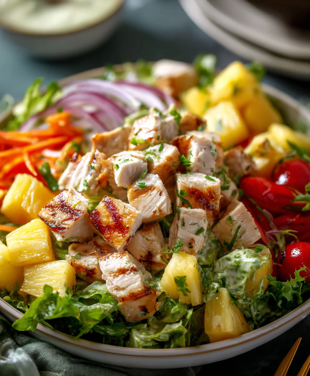 Hawaiian Chicken Salad - Gluten Free Whole Health
