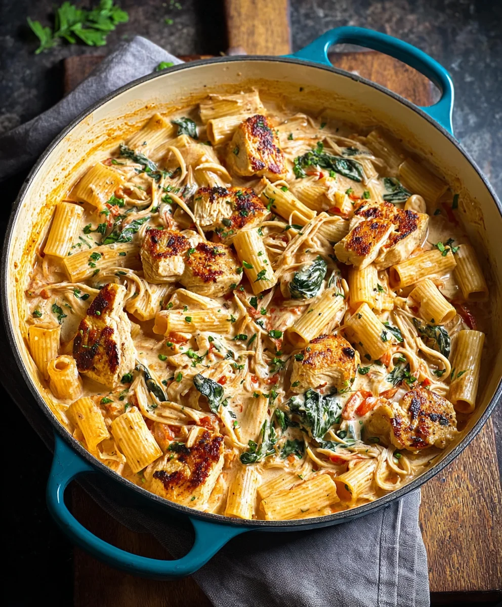 Easy Creamy Tuscan Chicken Pasta Recipe