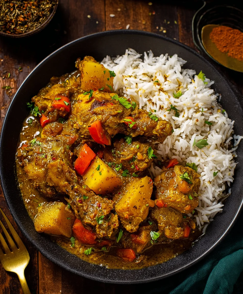 Authentic Jamaican Curry Chicken-Taste Paradise