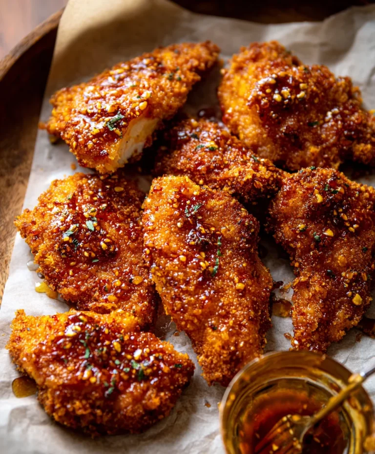 Baked Crunchy Hot Honey Chicken-Easy Recipe