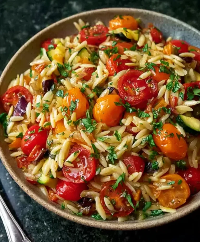 Roasted Vegetable Orzo-Delicious Nutritious Meal
