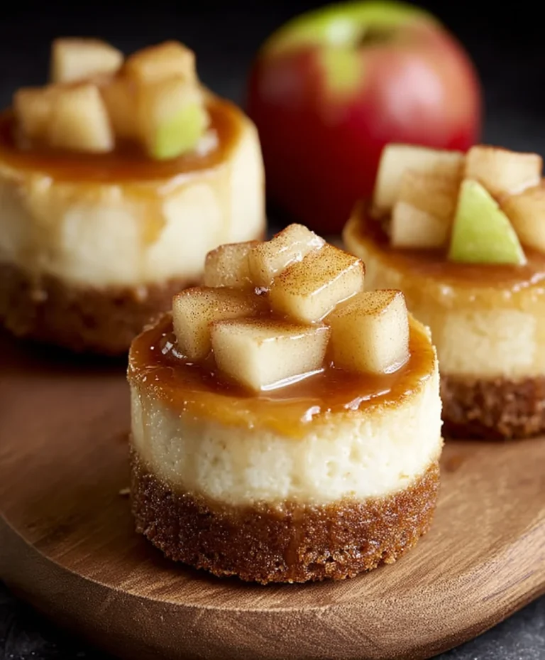 Apple Mini Cheesecakes-Easy & Delicious Dessert