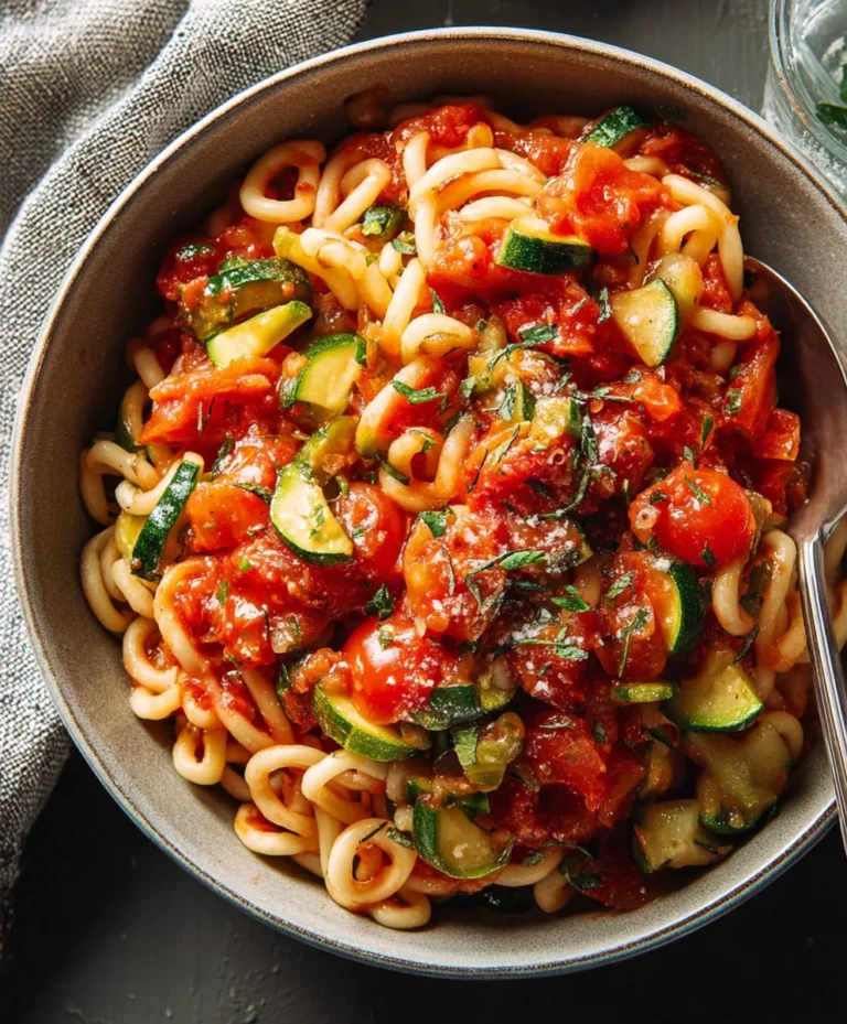 Healthy Tomato Zucchini Pasta – Easy & Delicious Recipe