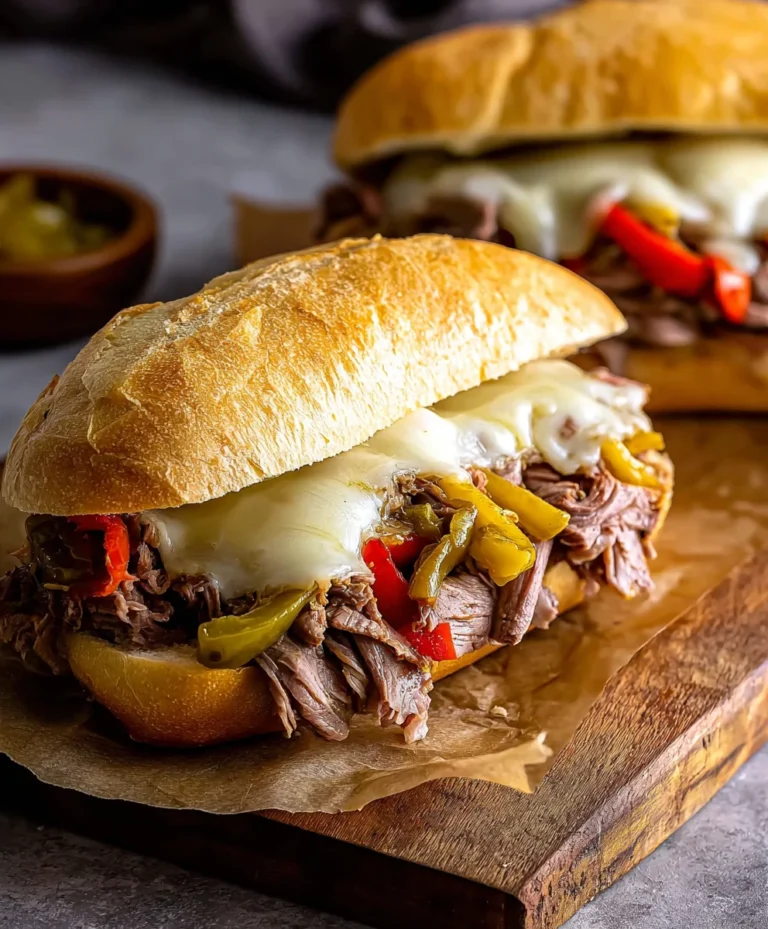 Cheesy Italian Beef Sandwich Recipe-Quick & Easy