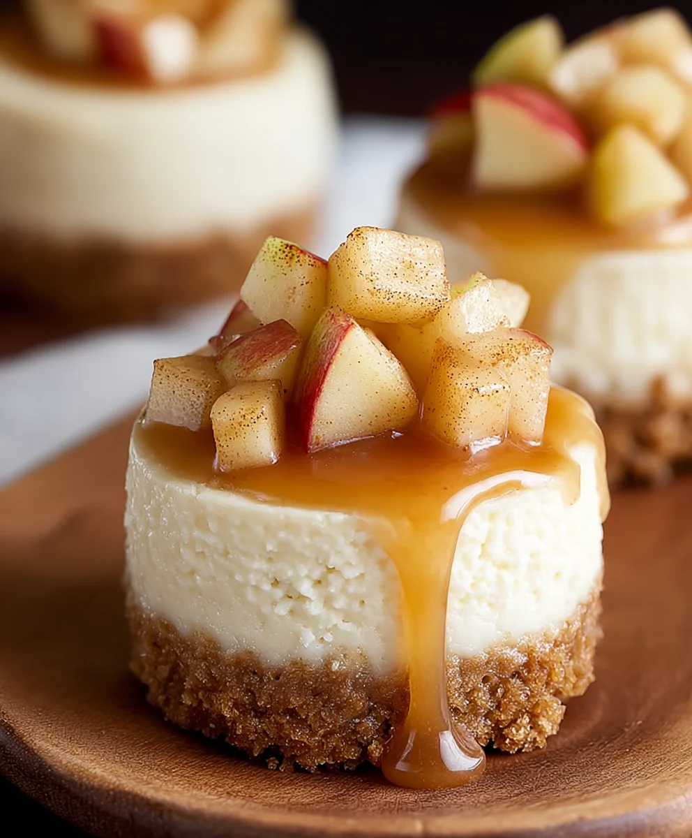 Apple Mini Cheesecakes-Easy & Delicious Dessert