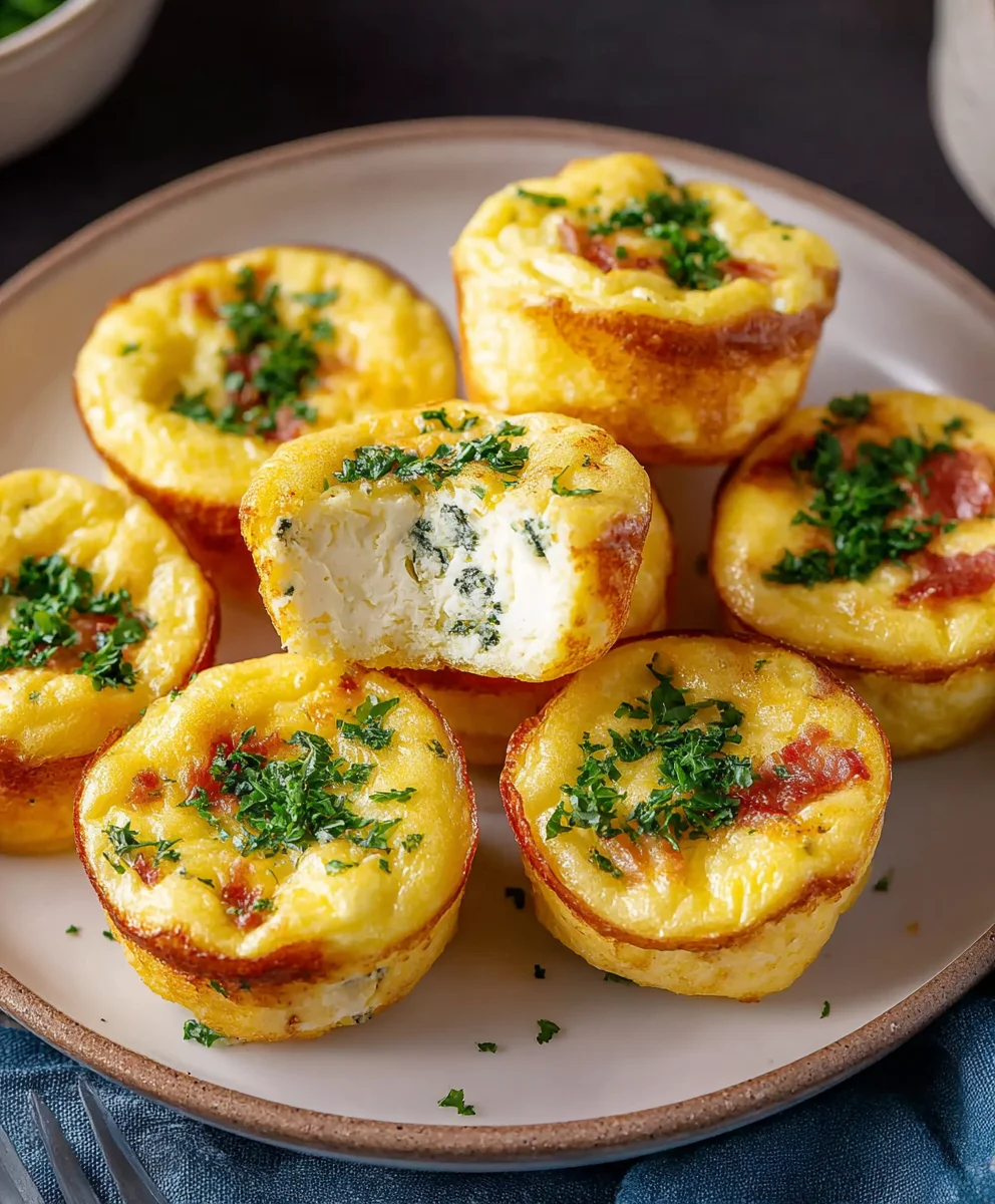 Creamy Cottage Cheese Egg Bites-Healthy Quick Snack