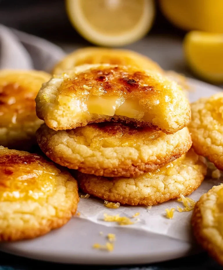 Lemon Creme Brulee Cookies-Sweet Creamy Dessert Bites