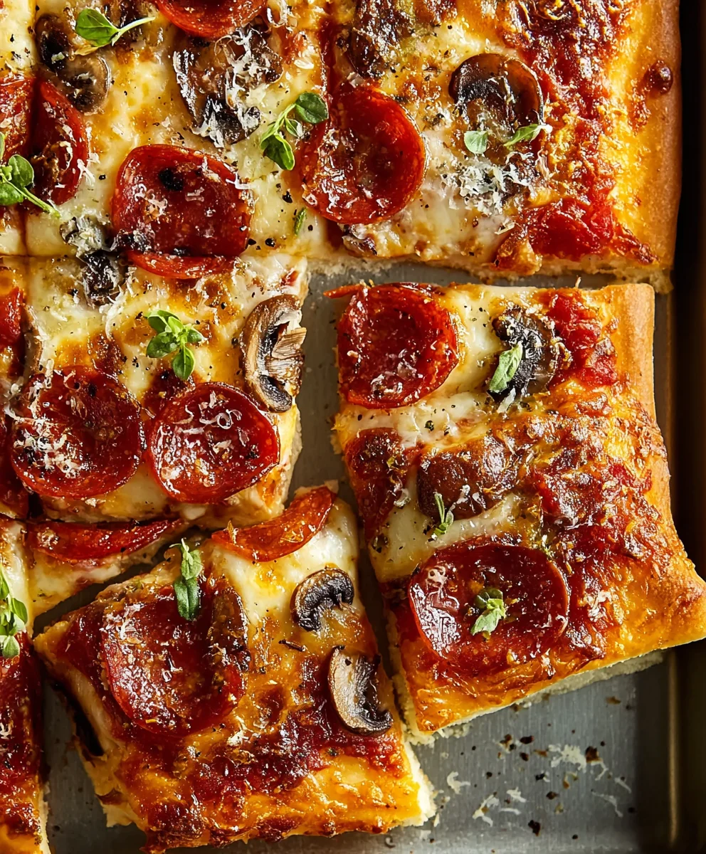 Sheet Pan Pizza Easy Homemade Dough Recipe