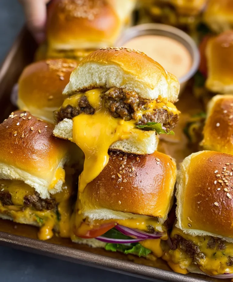 Cheeseburger Sliders Hawaiian Rolls- Easy Beef Recipe