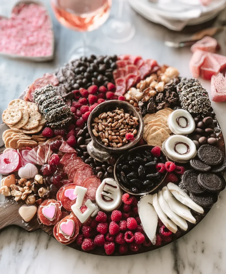 Vnon-alcoholic alentine’s Day Non-Non-Non-Alcoholic Alternativeic Charcuterie Board Bliss
