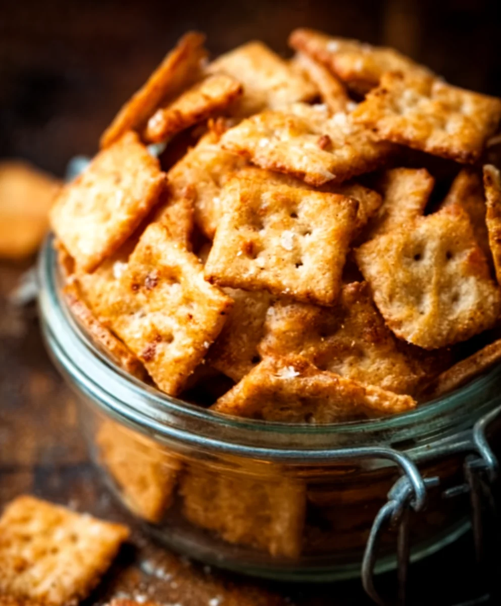 Easy Sourdough Cheese Crackers Recipe