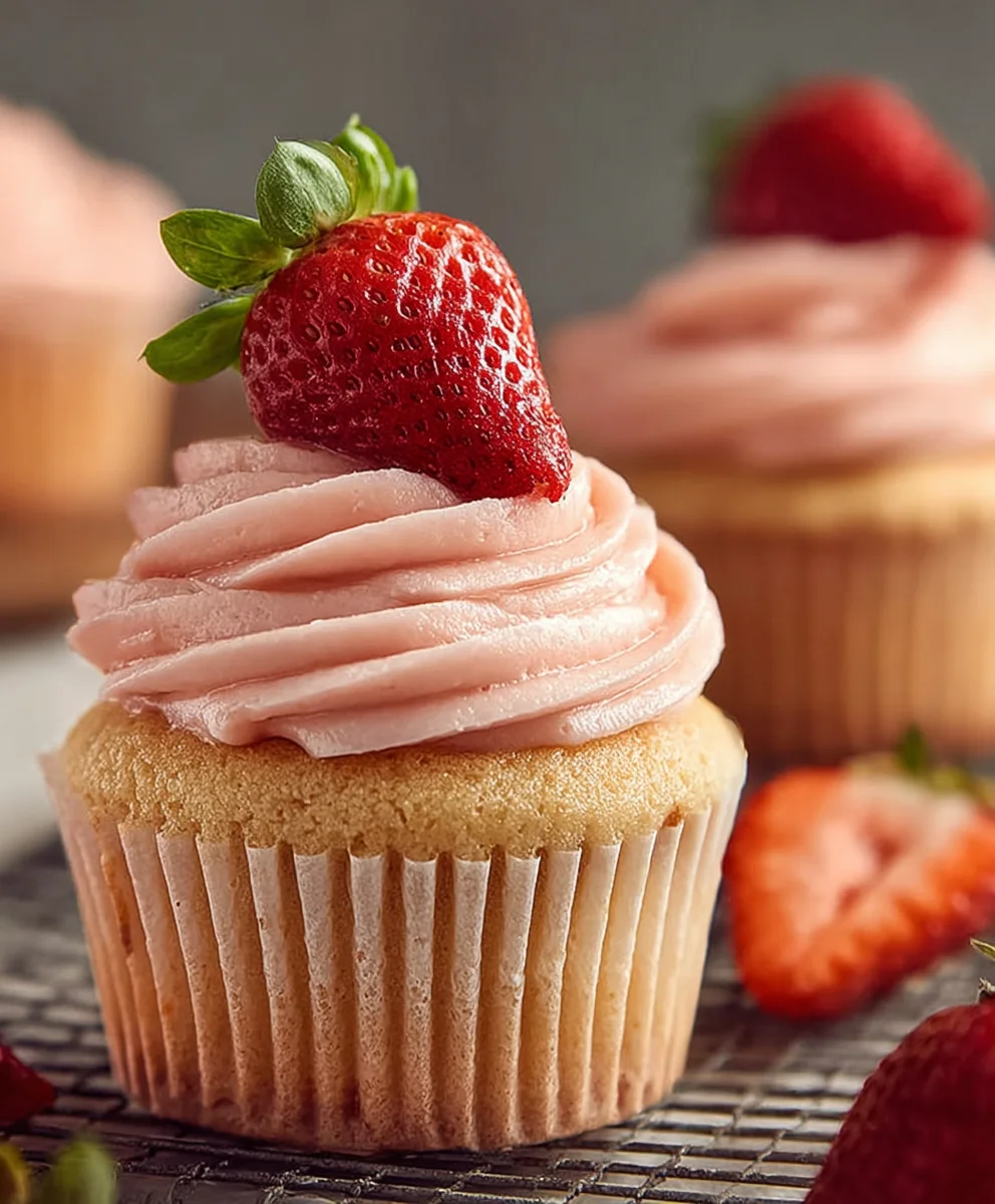 Best Fresh Strawberry Cupcakes Recipe-Easy To Make
