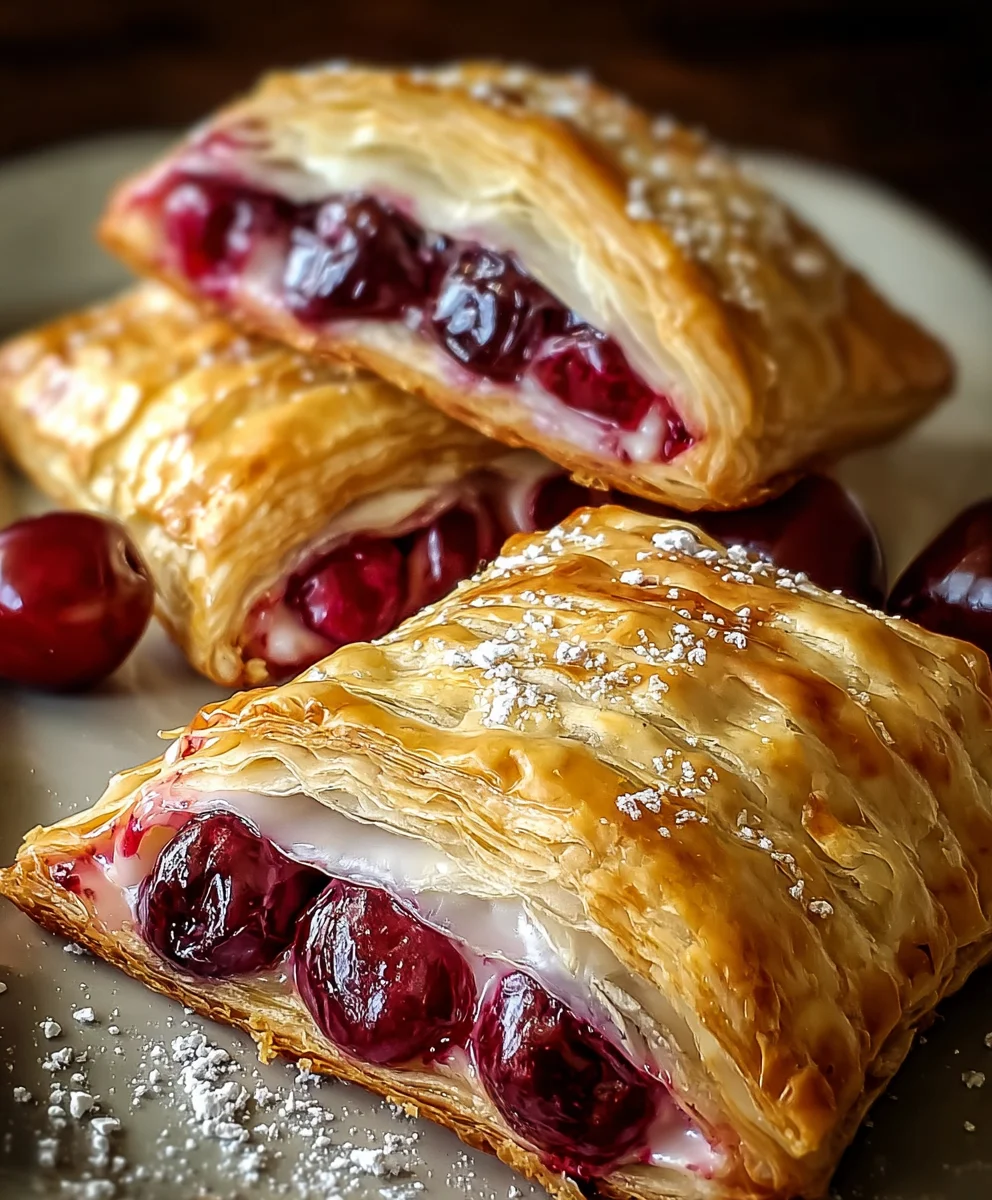 Easy Cherry Turnovers- Quick & Delicious Pastry Recipe