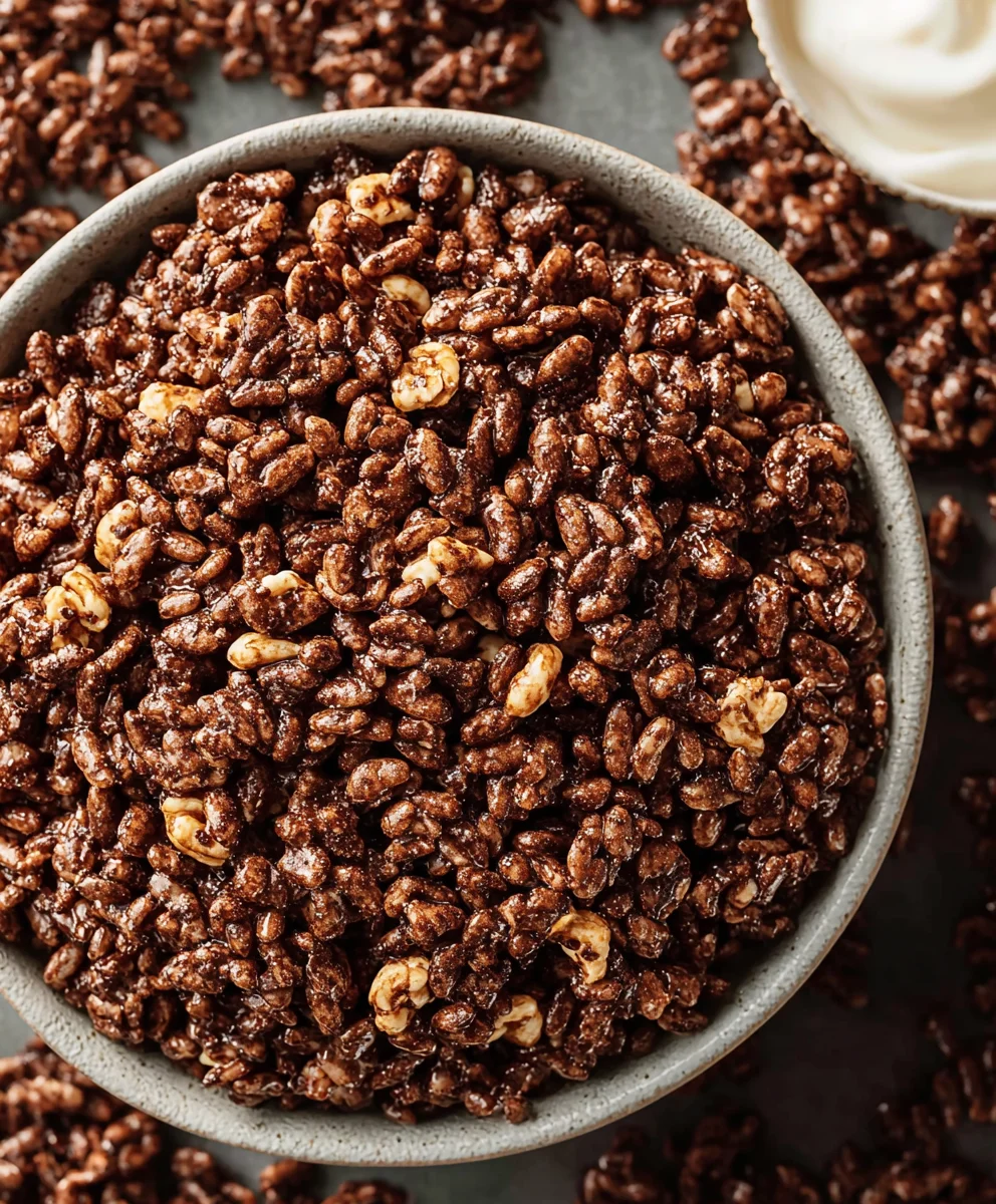 Healthy Crispy Chocolate Puffed Rice Cereal - Delicious Snack