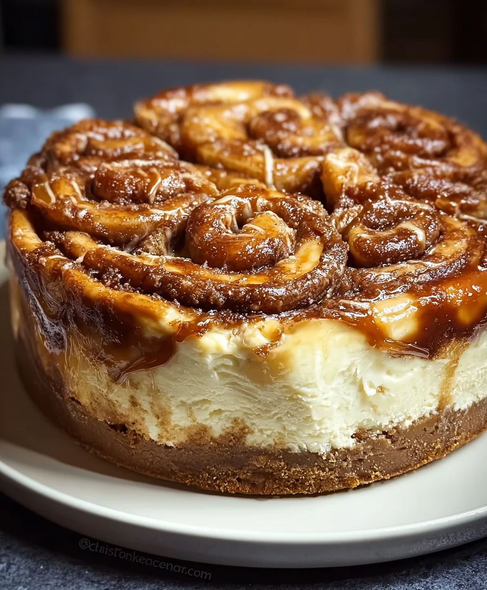 Cinnamon Roll Honeybun Cheesecake Recipe