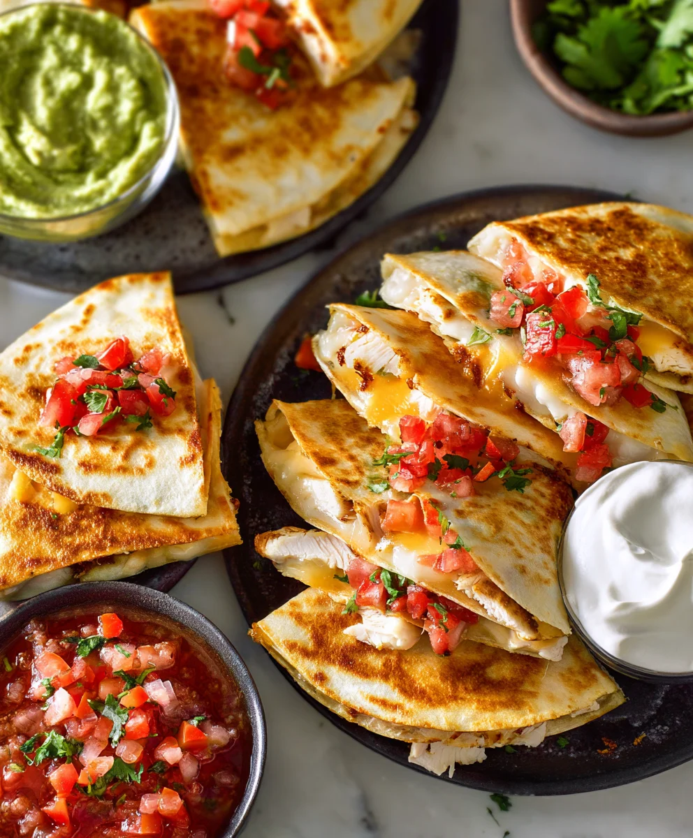 Easy Mini Chicken Quesadillas Recipe- Quick Snack