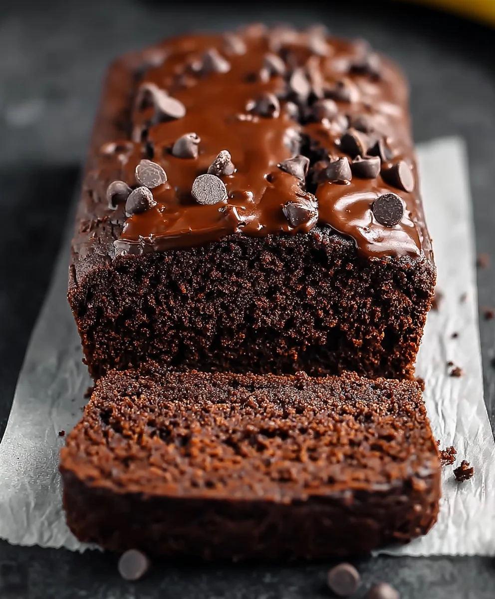 Healthy Chocolate Banana Bread-Guilt Free Treat