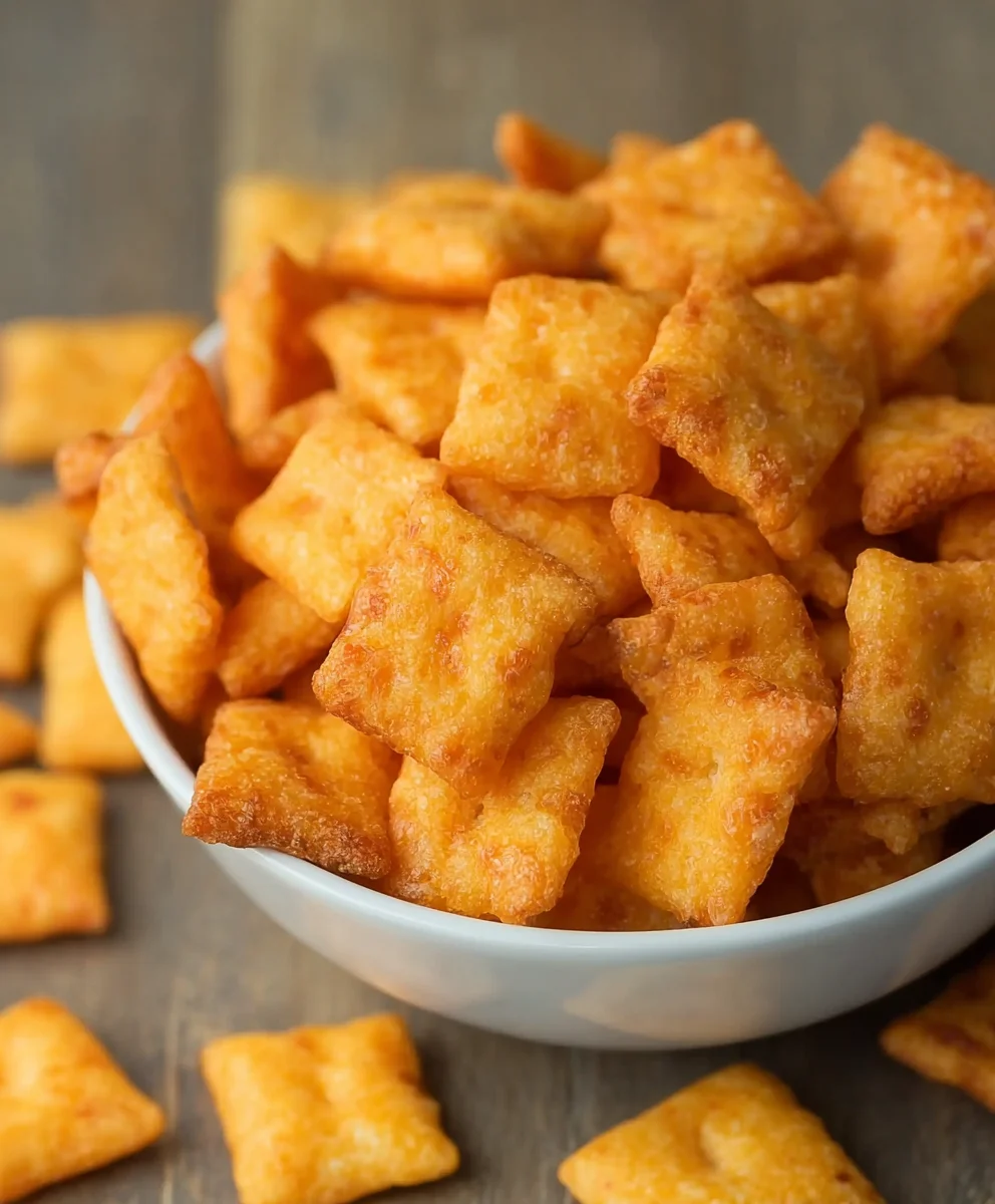 Homemade Cheddar Cheese Crackers-Cheez It Style