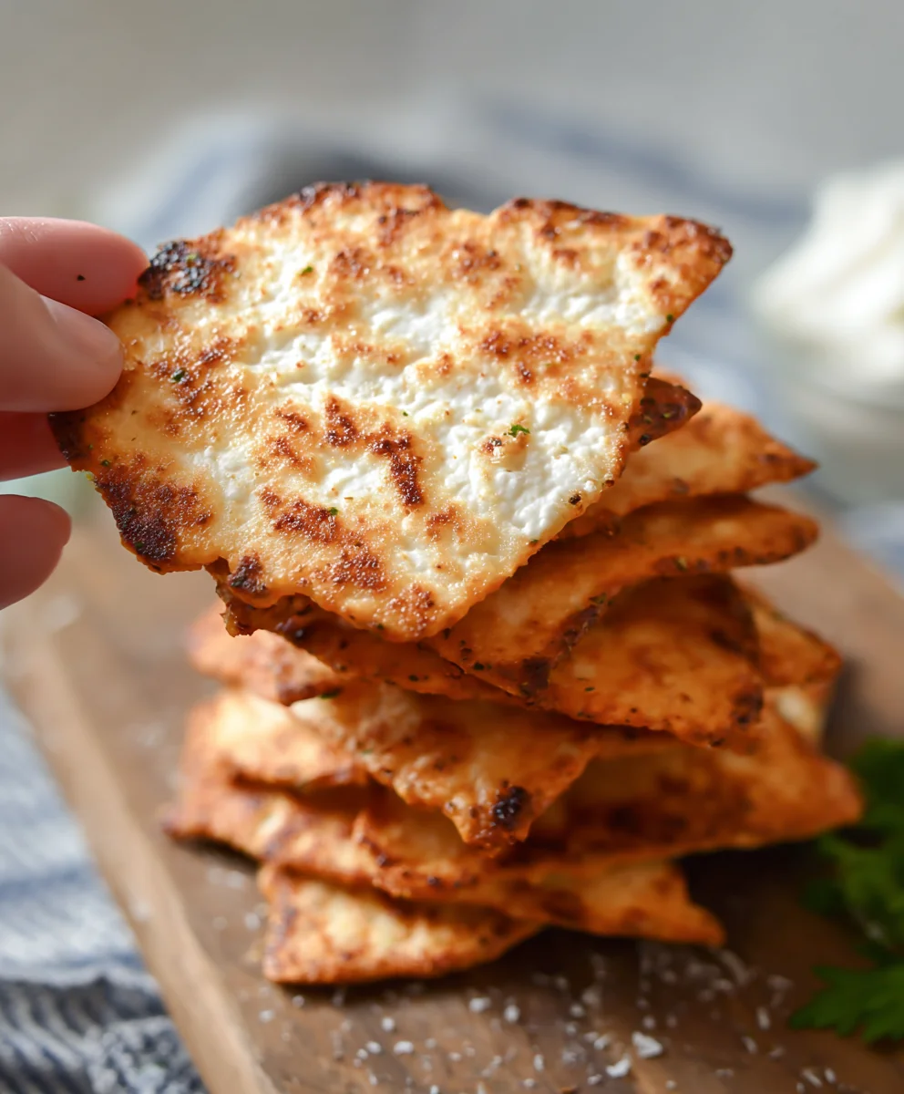 Crunchy Cottage Cheese Chips-Healthy Keto Snack