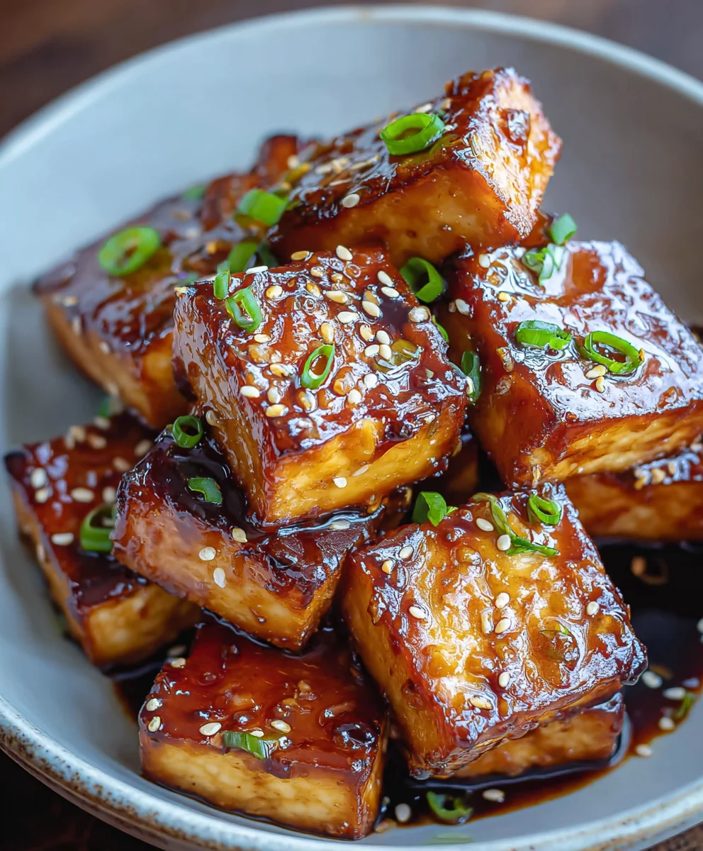 Crispy Sticky Tofu - Easy Vegan Recipe