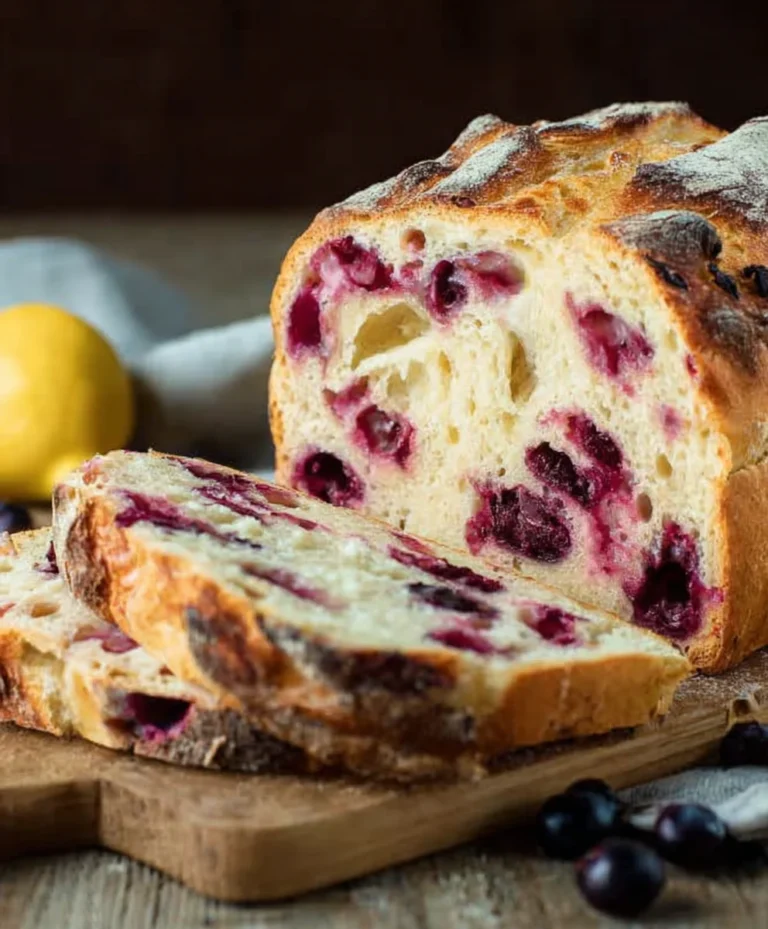 Blueberry Lemon Sourdough Bread Recipe-Tangy & Sweet