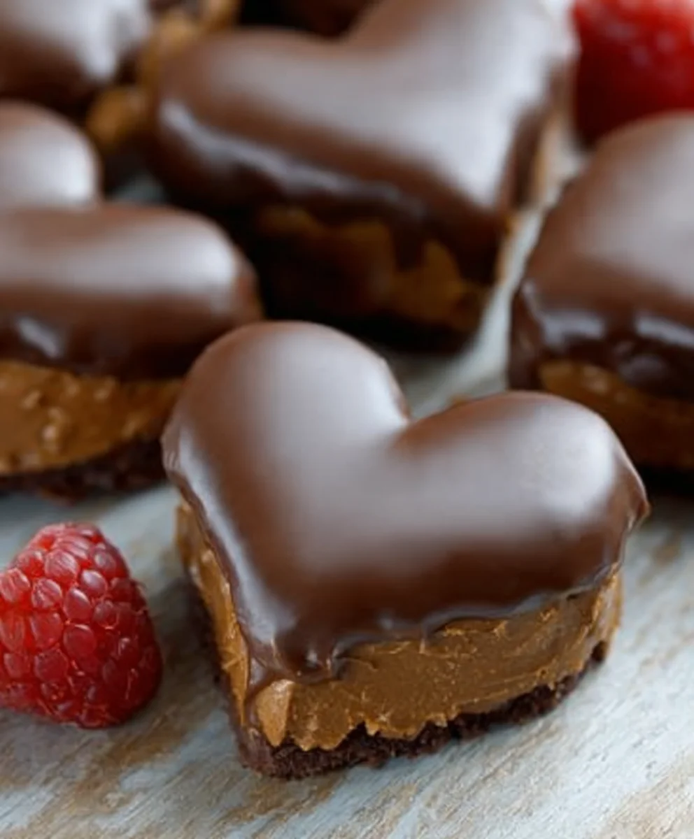 Chocolate Peanut Butter Vnon-alcoholic valentine's Heart Non-Non-Alcoholic Alternative Treat