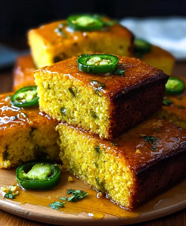 Spicy Jalapeno Cornbread-Lime Honey Glaze