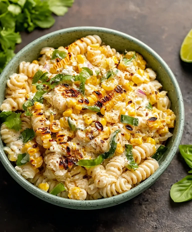 Creamy Street Corn Pasta Salad-Easy & Delicious
