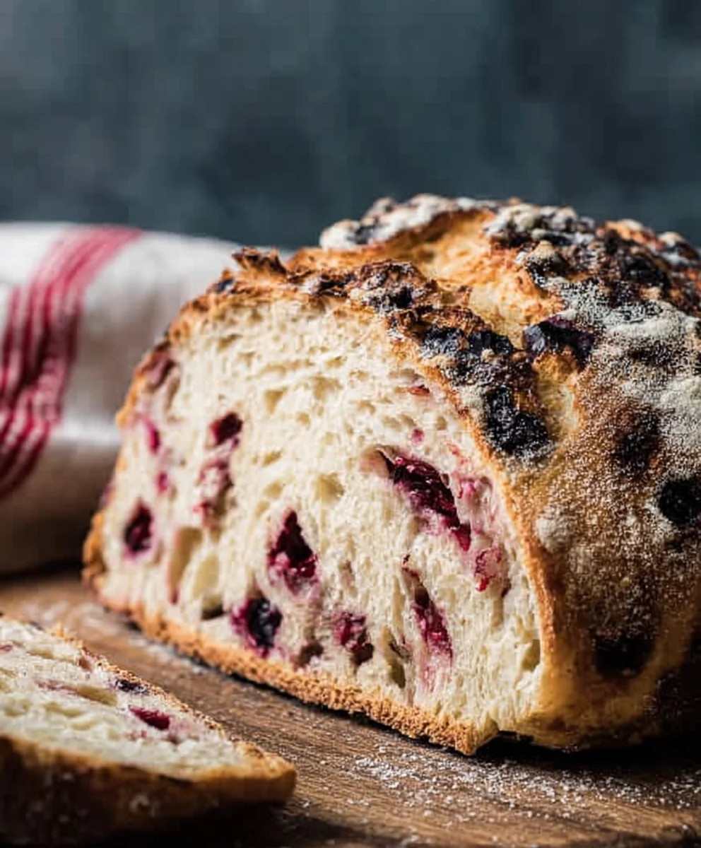 Blueberry Lemon Sourdough Bread Recipe-Tangy & Sweet