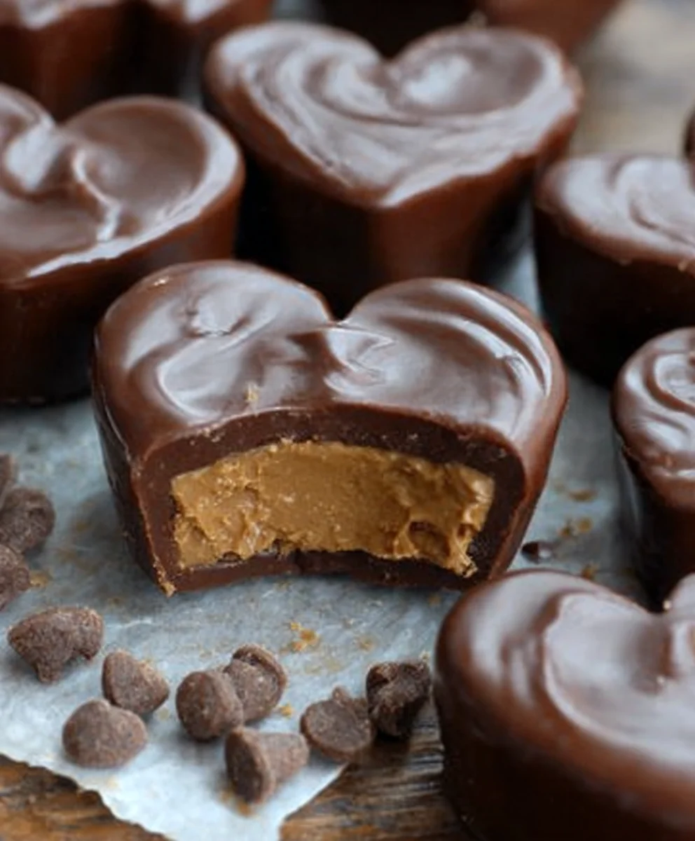 Chocolate Peanut Butter Vnon-alcoholic valentine's Heart Non-Non-Alcoholic Alternative Treat