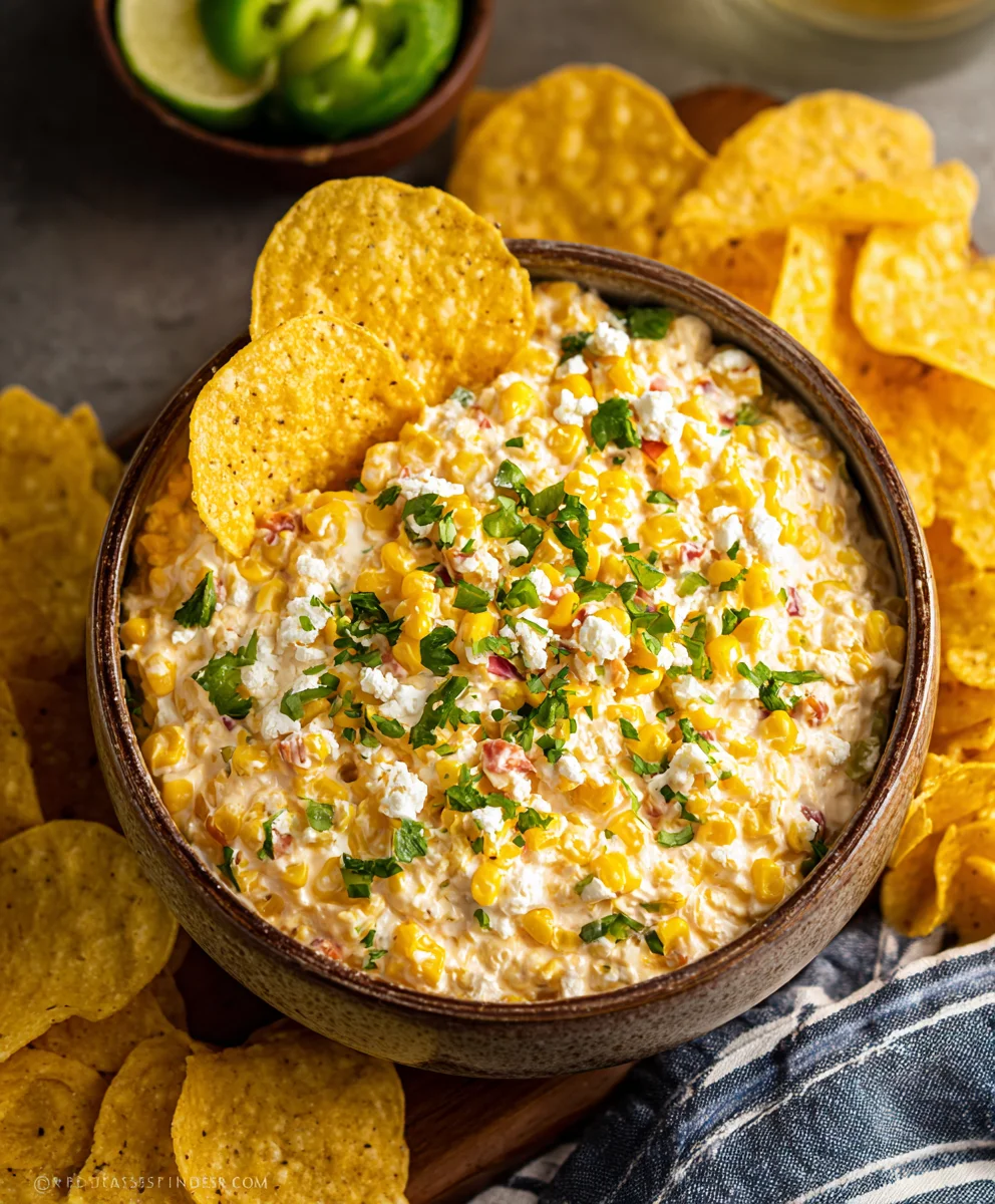 Spicy Crockpot Jalapeno Corn Dip Recipe - Easy & Cheesy