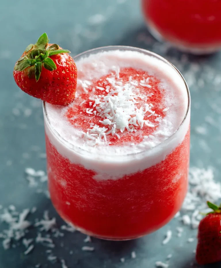 Refreshing Strawberry Coconut Daiquiri – Non-Non-Non-Alcoholic Alternativeic Twist