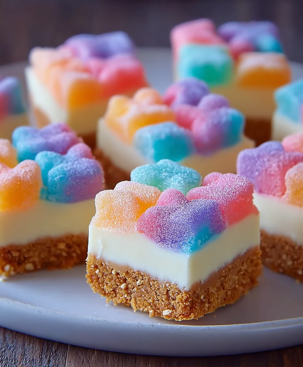 Gummy Cotton Candy Cheesecake Bites-Sweet Fun