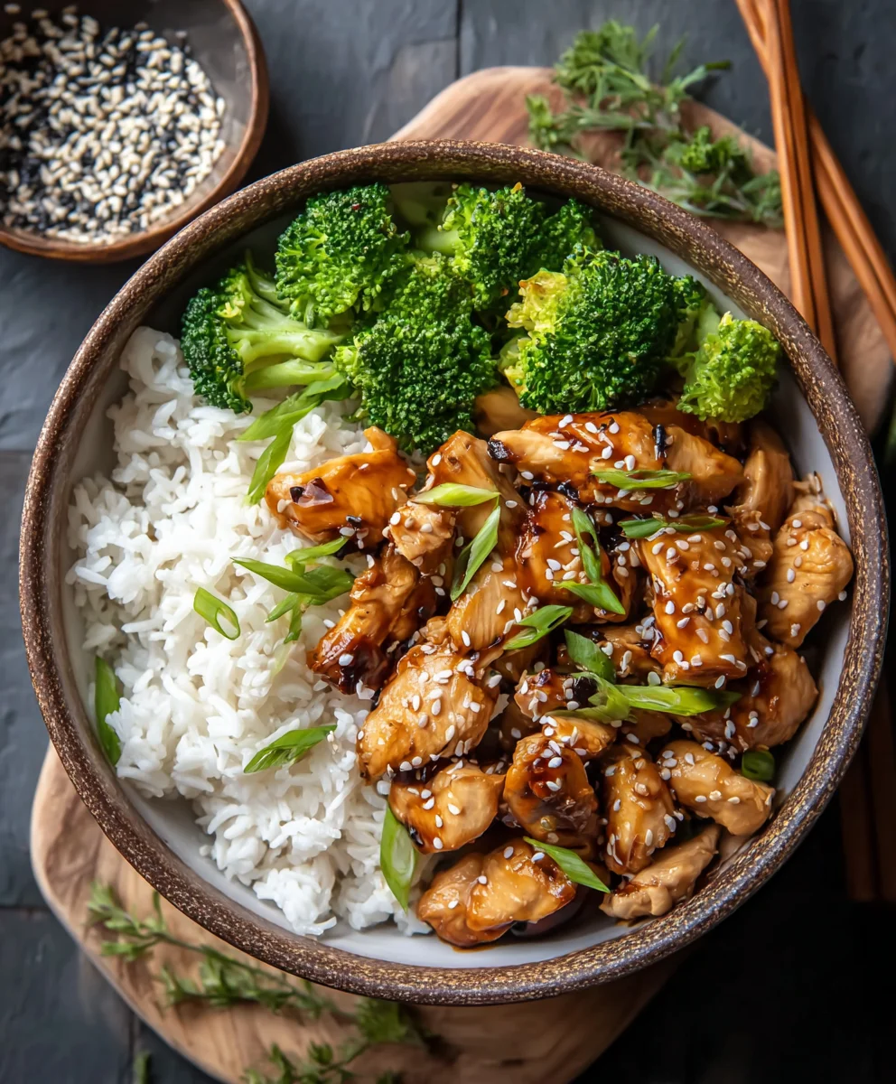 Easy Teriyaki Chicken Rice Bowl Recipe