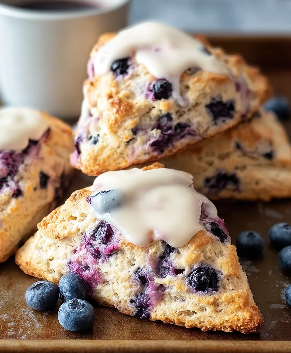 Easy Blueberry Scones Recipe - Fluffy & Delicious
