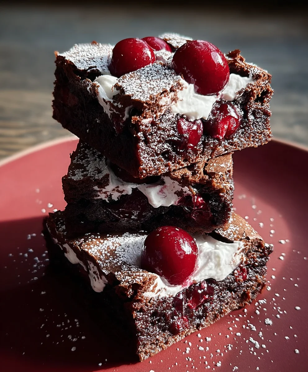 Small-Batch Black Forest Brownies-Rich Cherry Chocolate Bliss