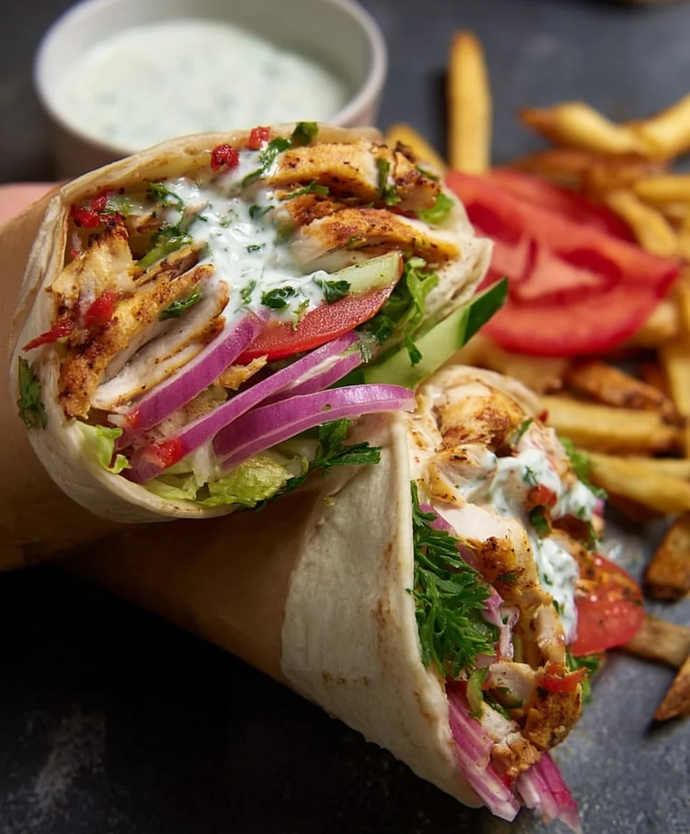 Flavorful Chicken Shawarma Wrap Recipe