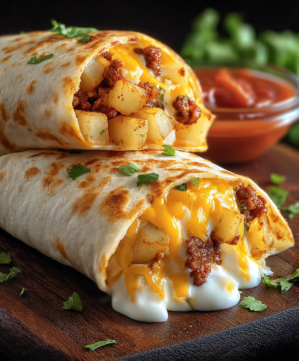 Cheesy Potato Burritos - Easy Comfort Food Recipe